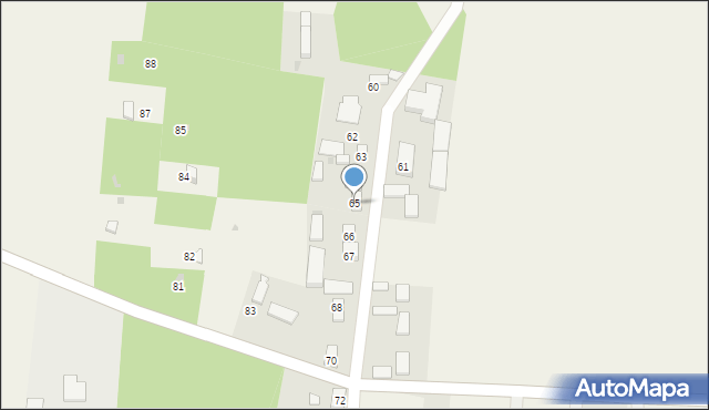 Rzeczyca, Rzeczyca, 65, mapa Rzeczyca