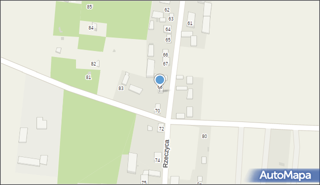 Rzeczyca, Rzeczyca, 69, mapa Rzeczyca