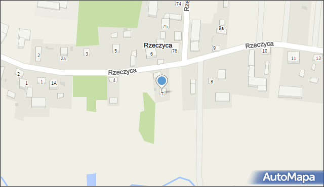 Rzeczyca, Rzeczyca, 7, mapa Rzeczyca