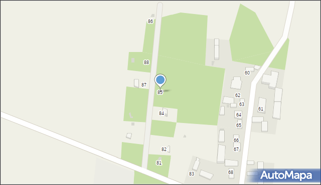 Rzeczyca, Rzeczyca, 85, mapa Rzeczyca