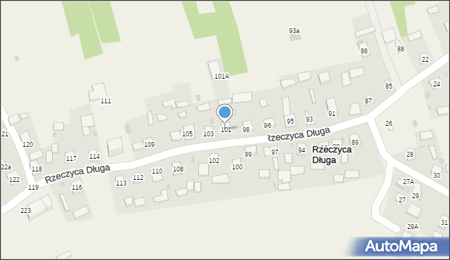 Rzeczyca Długa, Rzeczyca Długa, 101, mapa Rzeczyca Długa