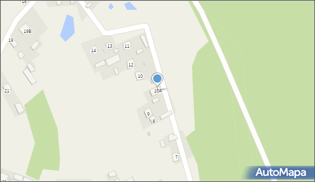 Rzeczyca Długa, Rzeczyca Długa, 10A, mapa Rzeczyca Długa