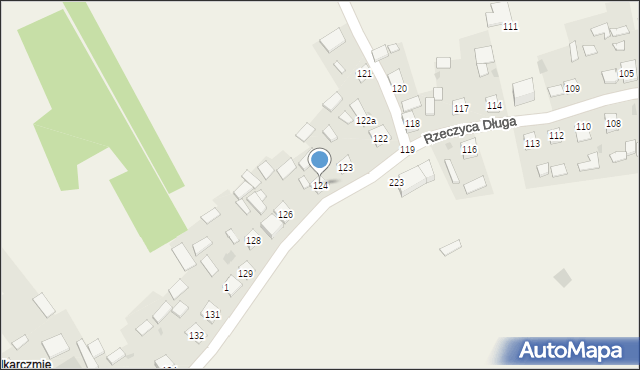 Rzeczyca Długa, Rzeczyca Długa, 124, mapa Rzeczyca Długa