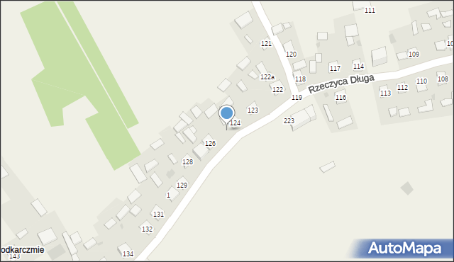 Rzeczyca Długa, Rzeczyca Długa, 125, mapa Rzeczyca Długa