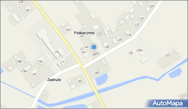 Rzeczyca Długa, Rzeczyca Długa, 140, mapa Rzeczyca Długa