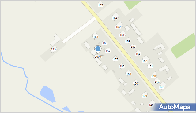 Rzeczyca Długa, Rzeczyca Długa, 160a, mapa Rzeczyca Długa