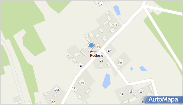 Rzeczyca Długa, Rzeczyca Długa, 17, mapa Rzeczyca Długa