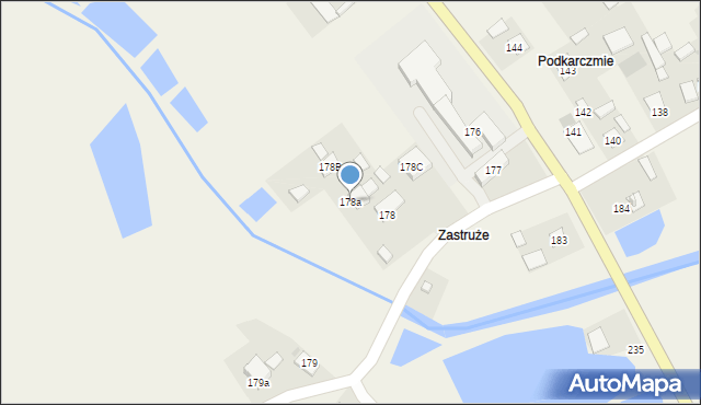 Rzeczyca Długa, Rzeczyca Długa, 178a, mapa Rzeczyca Długa