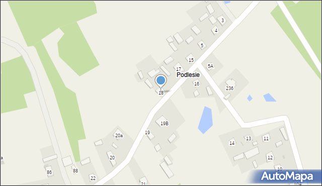 Rzeczyca Długa, Rzeczyca Długa, 18, mapa Rzeczyca Długa