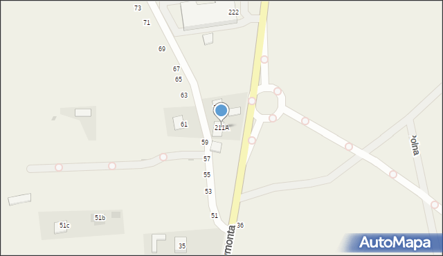 Rzeczyca Długa, Rzeczyca Długa, 211A, mapa Rzeczyca Długa