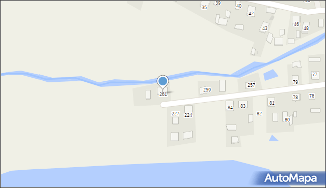Rzeczyca Długa, Rzeczyca Długa, 261, mapa Rzeczyca Długa