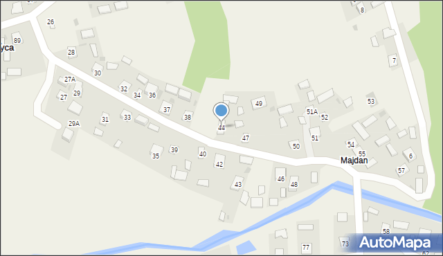 Rzeczyca Długa, Rzeczyca Długa, 44, mapa Rzeczyca Długa