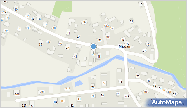 Rzeczyca Długa, Rzeczyca Długa, 46, mapa Rzeczyca Długa