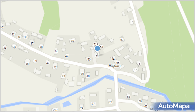 Rzeczyca Długa, Rzeczyca Długa, 51, mapa Rzeczyca Długa