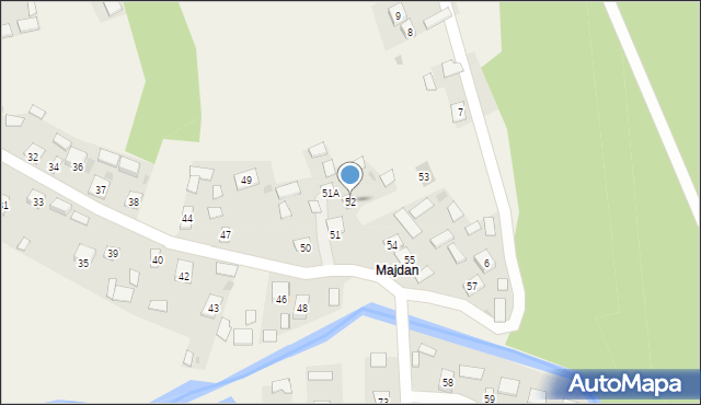 Rzeczyca Długa, Rzeczyca Długa, 52, mapa Rzeczyca Długa