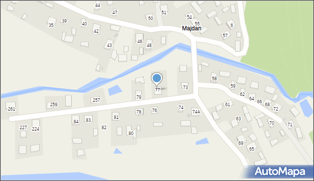 Rzeczyca Długa, Rzeczyca Długa, 77, mapa Rzeczyca Długa
