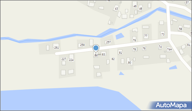 Rzeczyca Długa, Rzeczyca Długa, 84, mapa Rzeczyca Długa