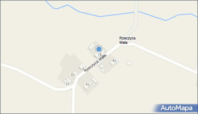 Rzeczyca Mała, Rzeczyca Mała, 5/1, mapa Rzeczyca Mała