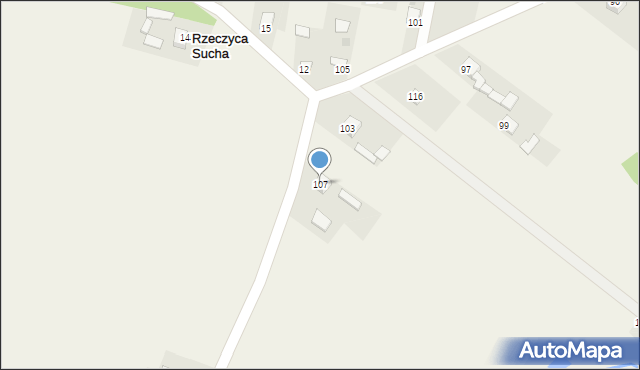 Rzeczyca Mokra, Rzeczyca Mokra, 107, mapa Rzeczyca Mokra