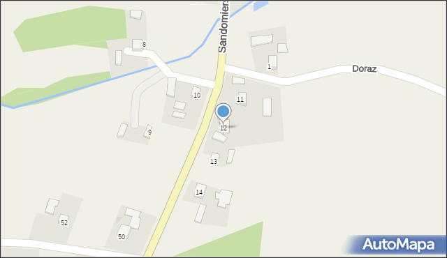 Rzeczyca Mokra, Rzeczyca Mokra, 12, mapa Rzeczyca Mokra