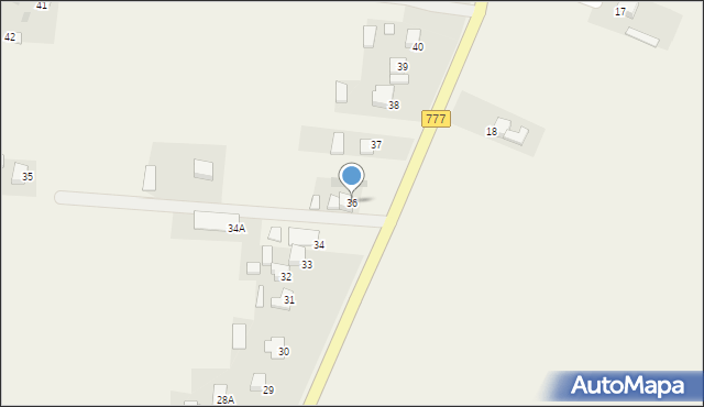 Rzeczyca Mokra, Rzeczyca Mokra, 36, mapa Rzeczyca Mokra