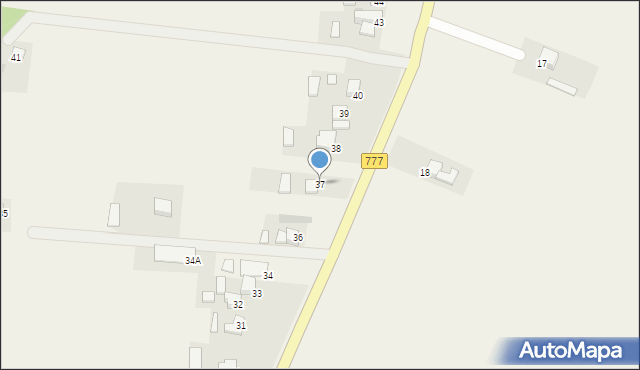 Rzeczyca Mokra, Rzeczyca Mokra, 37, mapa Rzeczyca Mokra