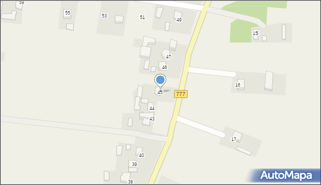 Rzeczyca Mokra, Rzeczyca Mokra, 45, mapa Rzeczyca Mokra