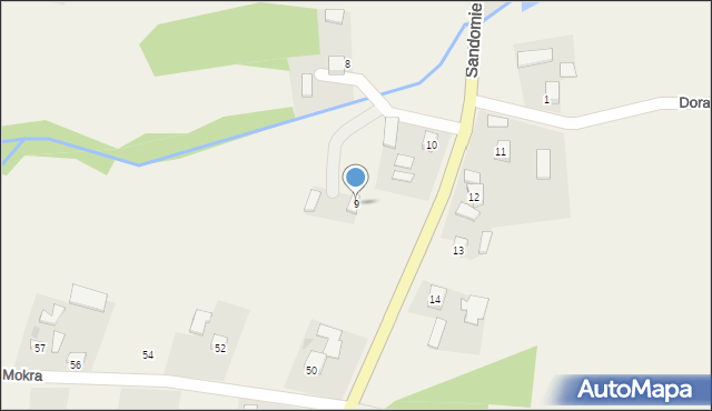 Rzeczyca Mokra, Rzeczyca Mokra, 9, mapa Rzeczyca Mokra
