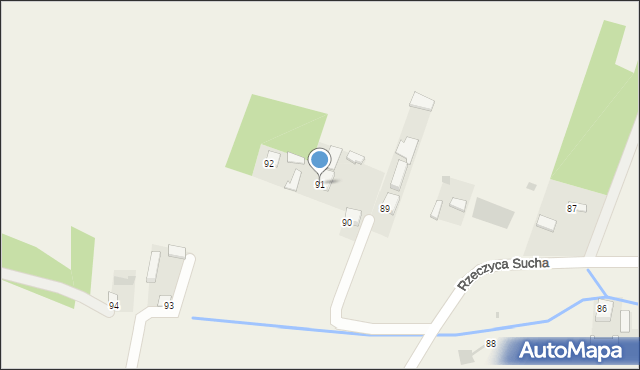 Rzeczyca Mokra, Rzeczyca Mokra, 91, mapa Rzeczyca Mokra