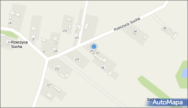 Rzeczyca Mokra, Rzeczyca Mokra, 97A, mapa Rzeczyca Mokra