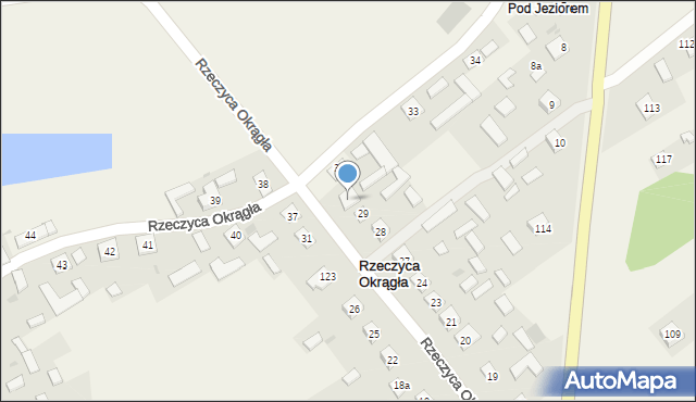 Rzeczyca Okrągła, Rzeczyca Okrągła, 30, mapa Rzeczyca Okrągła