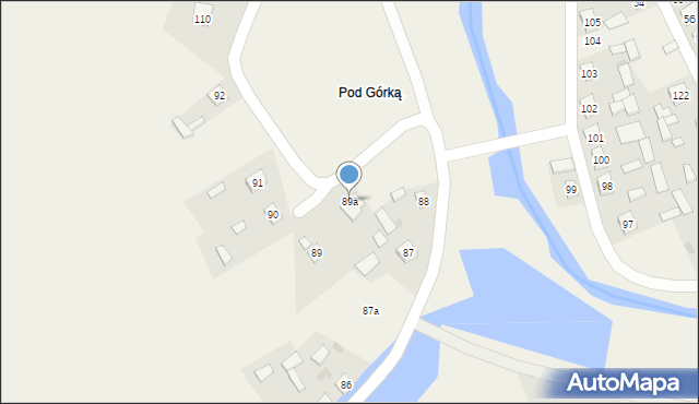 Rzeczyca Okrągła, Rzeczyca Okrągła, 89a, mapa Rzeczyca Okrągła