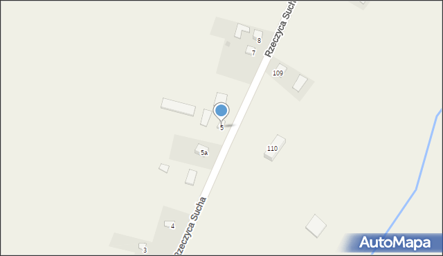 Rzeczyca Sucha, Rzeczyca Sucha, 5, mapa Rzeczyca Sucha