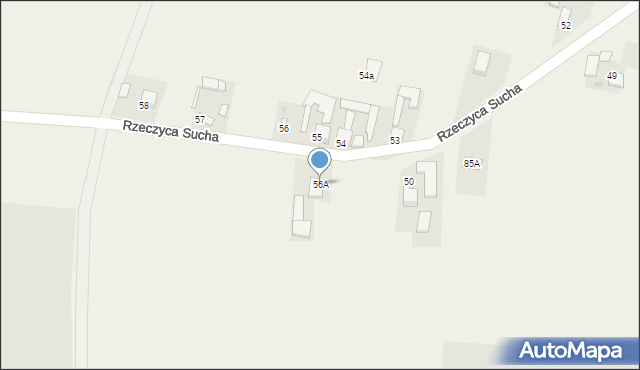 Rzeczyca Sucha, Rzeczyca Sucha, 56A, mapa Rzeczyca Sucha