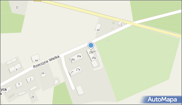 Rzeczyca Wielka, Rzeczyca Wielka, 15b, mapa Rzeczyca Wielka