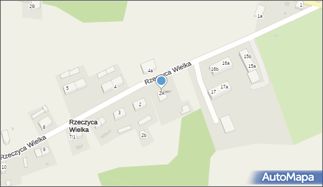 Rzeczyca Wielka, Rzeczyca Wielka, 2A, mapa Rzeczyca Wielka