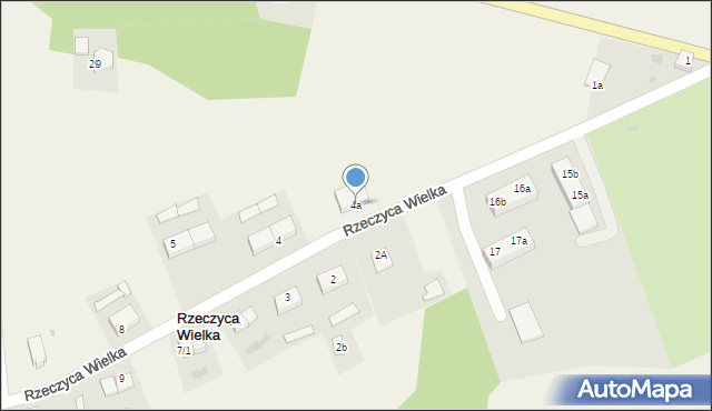 Rzeczyca Wielka, Rzeczyca Wielka, 4a, mapa Rzeczyca Wielka