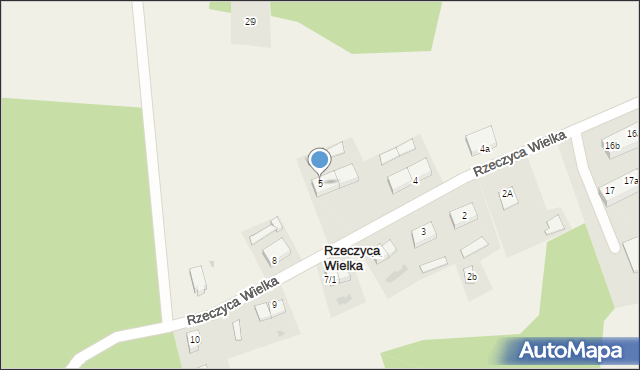 Rzeczyca Wielka, Rzeczyca Wielka, 5, mapa Rzeczyca Wielka