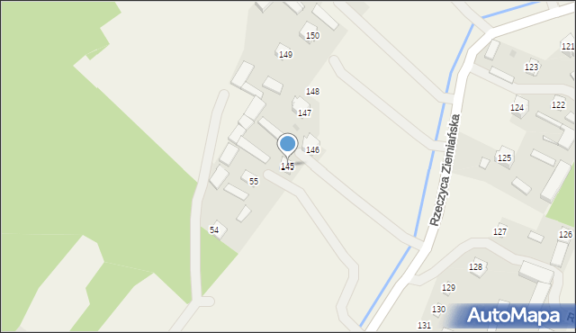 Rzeczyca Ziemiańska, Rzeczyca Ziemiańska, 145, mapa Rzeczyca Ziemiańska