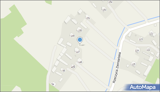 Rzeczyca Ziemiańska, Rzeczyca Ziemiańska, 148, mapa Rzeczyca Ziemiańska