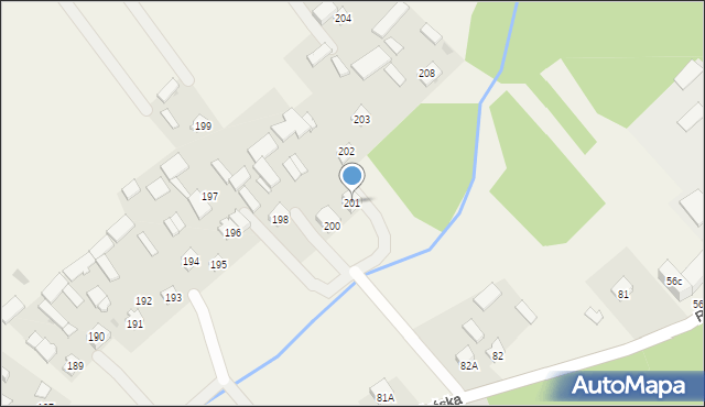 Rzeczyca Ziemiańska, Rzeczyca Ziemiańska, 201, mapa Rzeczyca Ziemiańska
