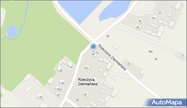 Rzeczyca Ziemiańska, Rzeczyca Ziemiańska, 42, mapa Rzeczyca Ziemiańska