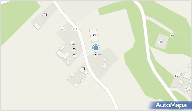 Rzeczyca Ziemiańska, Rzeczyca Ziemiańska, 71, mapa Rzeczyca Ziemiańska