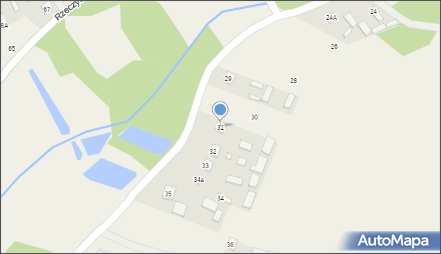Rzeczyca Ziemiańska-Kolonia, Rzeczyca Ziemiańska-Kolonia, 31, mapa Rzeczyca Ziemiańska-Kolonia