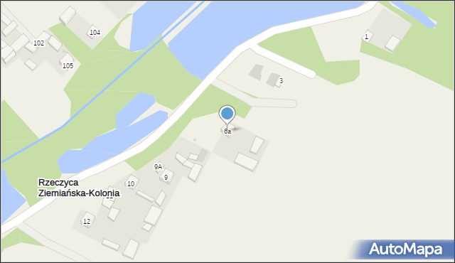 Rzeczyca Ziemiańska-Kolonia, Rzeczyca Ziemiańska-Kolonia, 6a, mapa Rzeczyca Ziemiańska-Kolonia