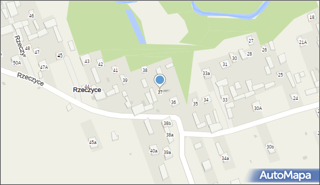 Rzeczyce, Rzeczyce, 37, mapa Rzeczyce