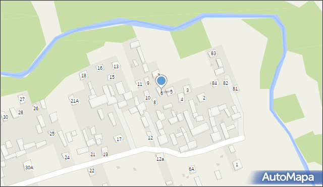 Rzeczyce, Rzeczyce, 6, mapa Rzeczyce