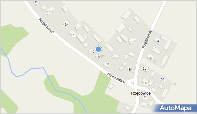 Rzędowice, Rzędowice, 39, mapa Rzędowice