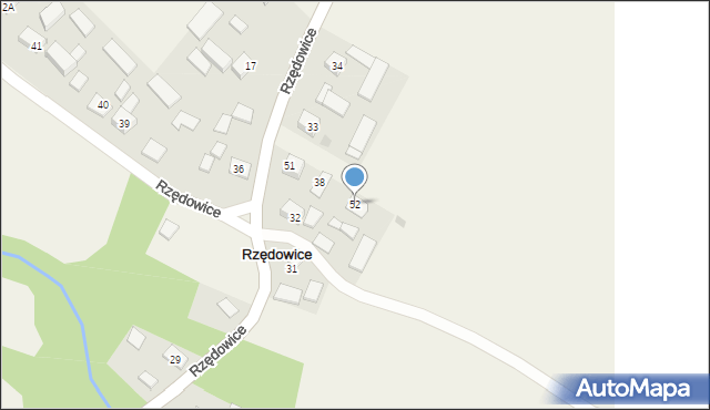 Rzędowice, Rzędowice, 52, mapa Rzędowice