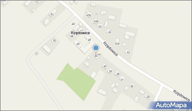 Rzędowice, Rzędowice, 44, mapa Rzędowice